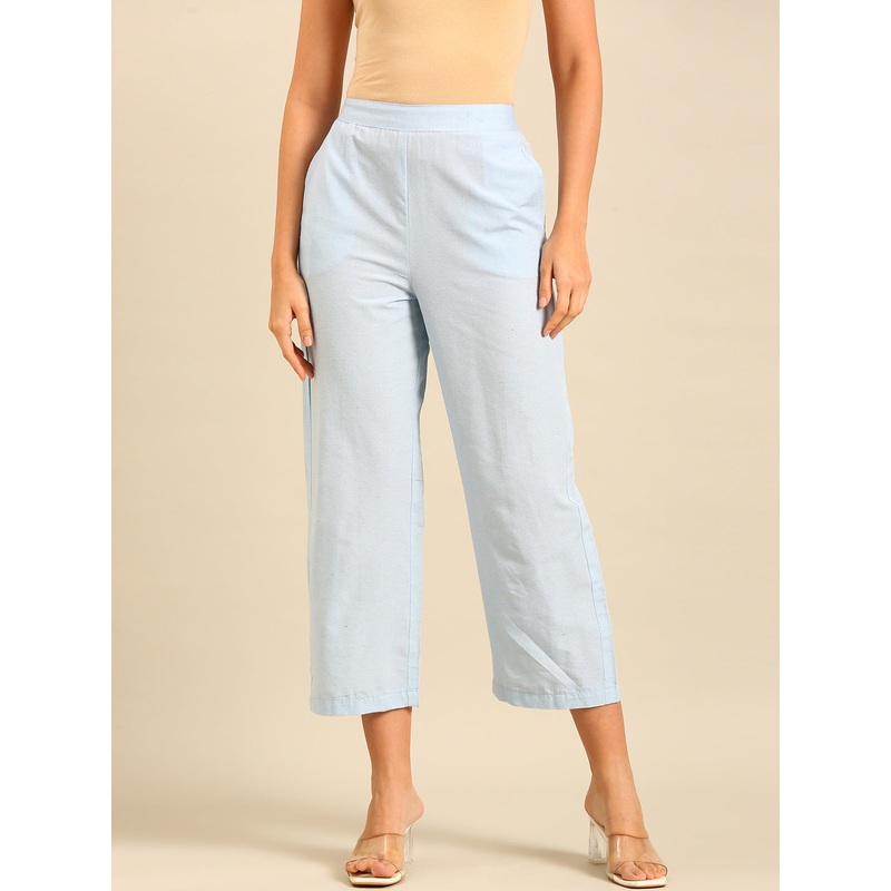 Casual Palazzo-Powder Blue|S|M|L|XL|XXL|3XL|Powder Blue|LWBPZSOFF20081179