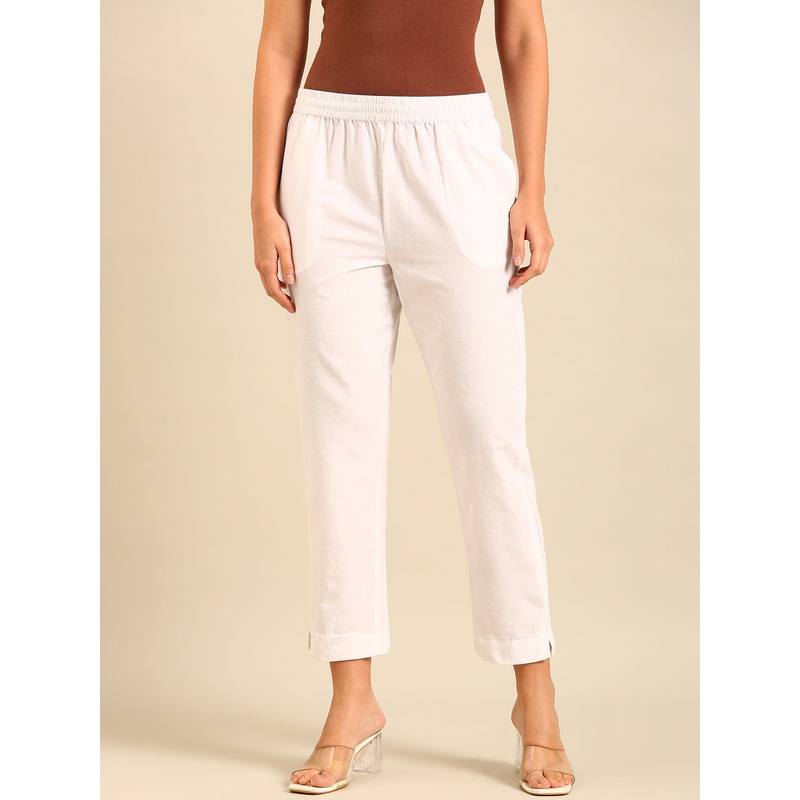 Cigarette Pants-White|S|M|L|XL|XXL|3XL|White|LWBCPSOFF20082011