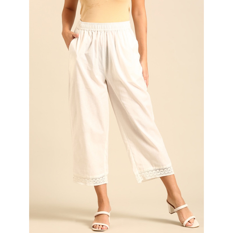 Crop Palazzo-Natural|S|M|L|XL|XXL|Natural|LWBCPPZSOF19297184