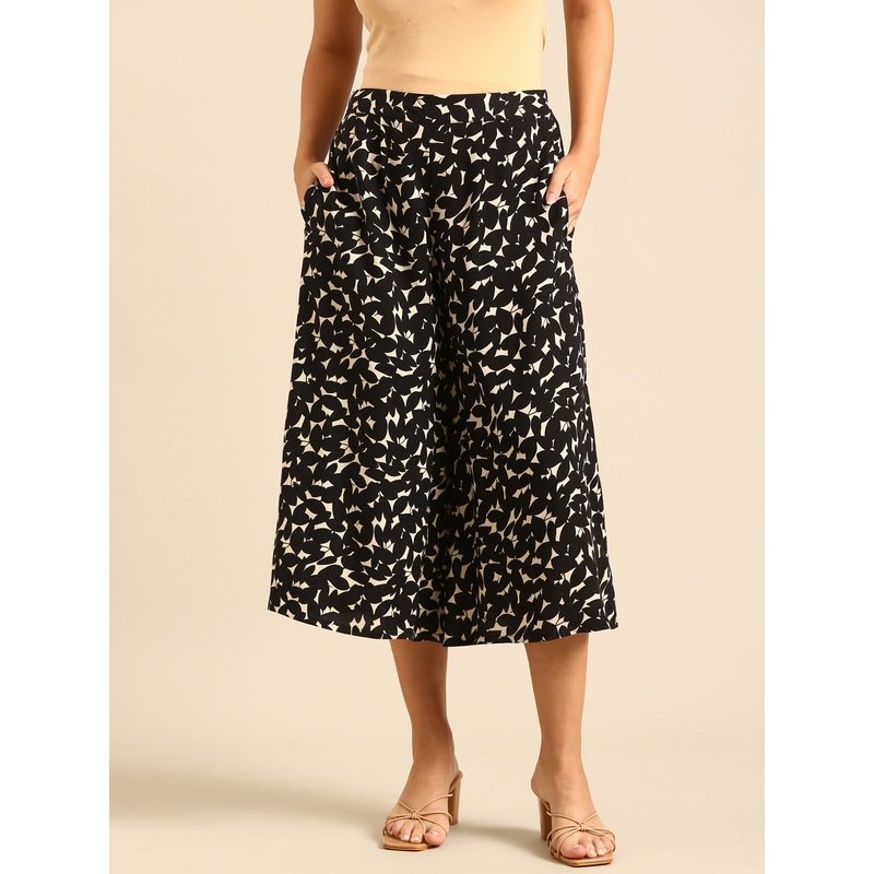 Culottes All Over Print-Black|S|M|L|XL|XXL|Black|LWBCLAOF19273002