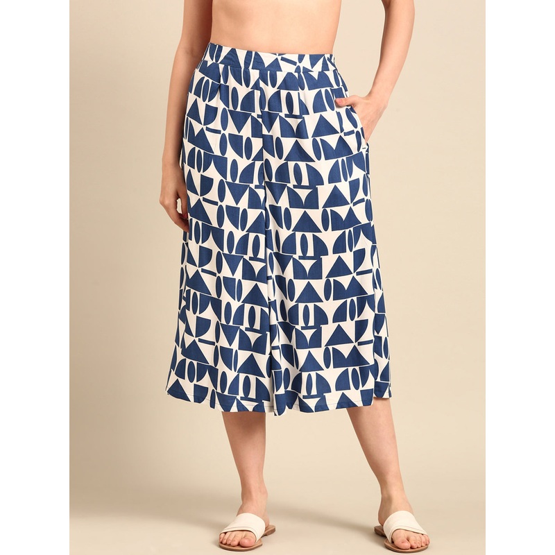 Culottes All Over Print-Blue|S|M|L|XL|XXL|Blue|LWBCLAOF19271013