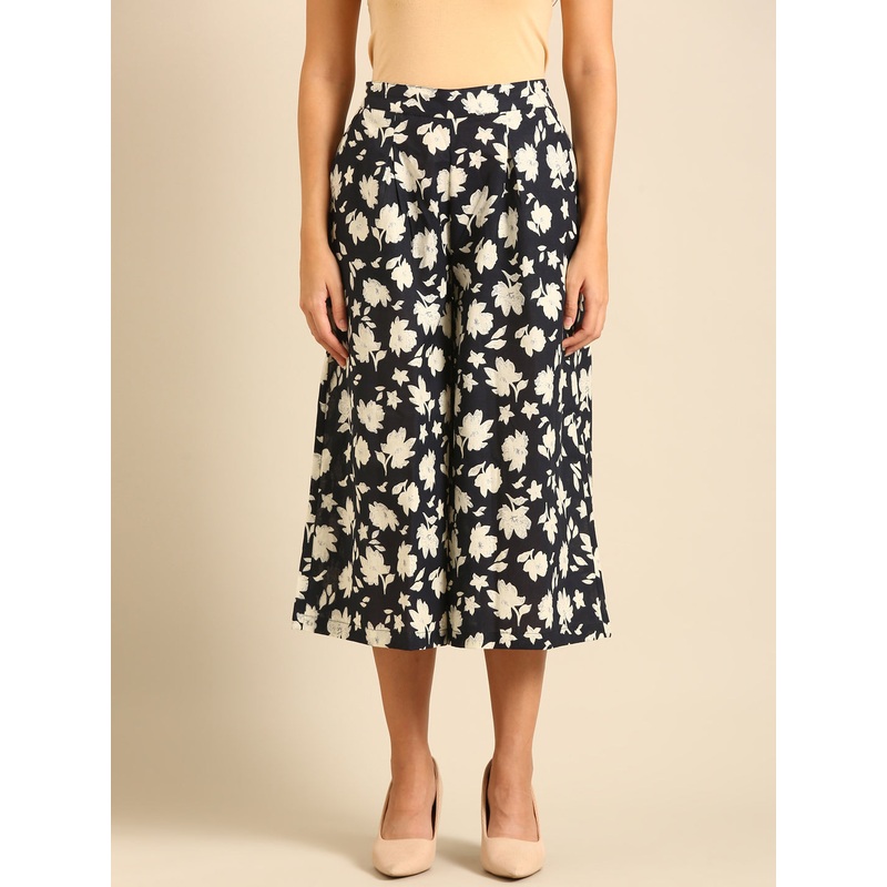 Culottes All Over Print-Navy|S|M|L|XL|XXL|Navy|LWBCLAOF19116109