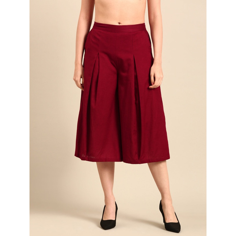 Culottes-Maroon|S|M|L|XL|XXL|Maroon|LWBCLSOF19081007