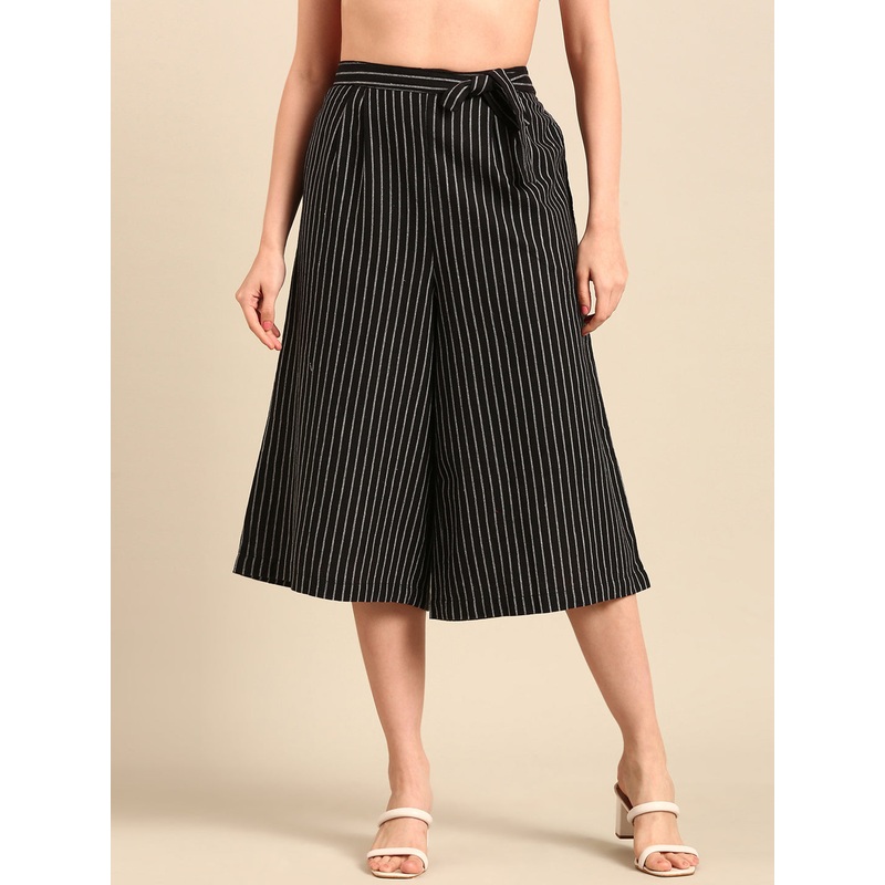 Culottes Stripped-Black|S|M|L|XL|XXL|Black|LWBCLYDF18156002
