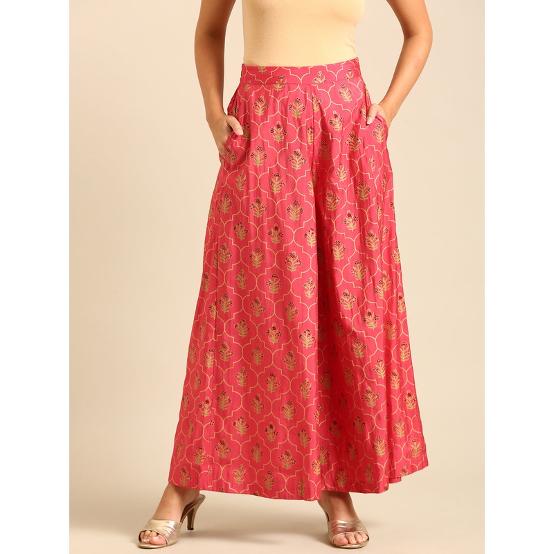 Palazzo All Over Print-Coral|S|M|L|XL|XXL|Coral|LWBPZAOF19179020