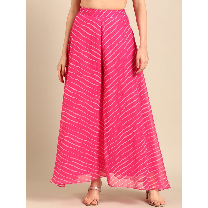 Palazzo All Over Print-Pink|S|M|L|XL|XXL|Pink|LWBPZAOF19178053