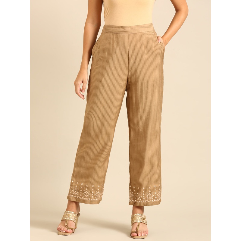 Palazzo-Golden Beige|S|M|L|XL|XXL|Golden Beige|LWBPZEBF19077082