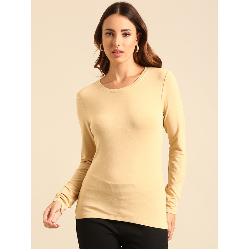 T-Shirt Long Sleeve-Beige|S|M|L|XL|XXL|Beige|LKTTSSOF19041001
