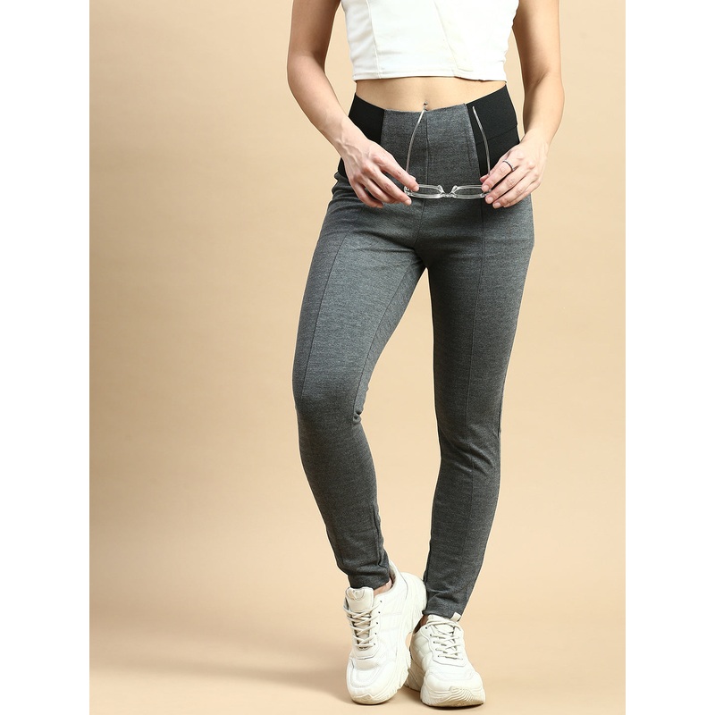 Treggings Woven Jacquard-Grey|XS|S|M|L|XL|Grey|LWBTGJCBDF17207033