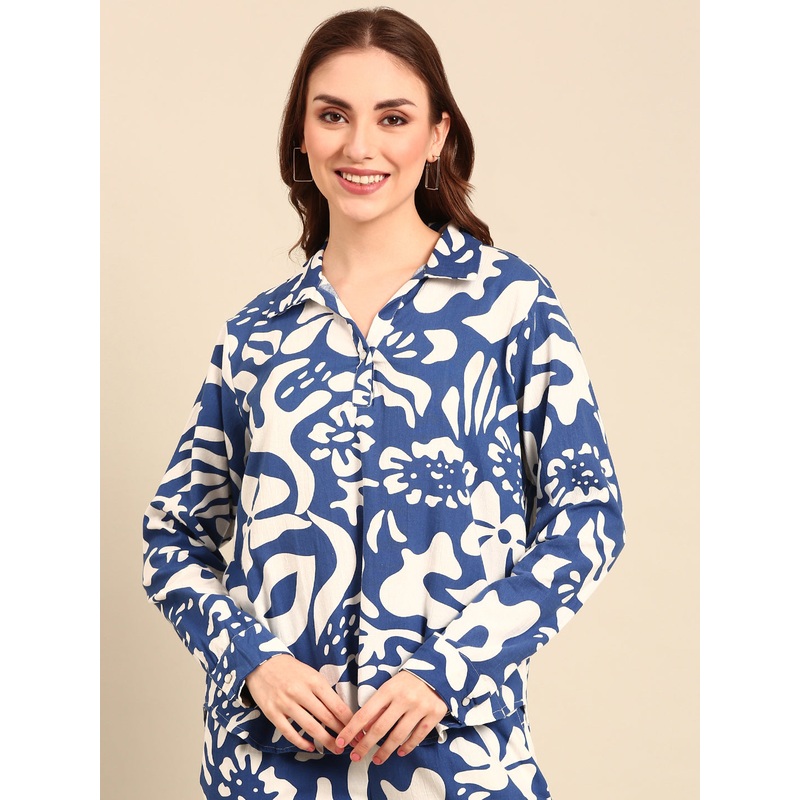 Tunic Top All Over Print-Blue|S|M|L|XL|XXL|Blue|LWTTUAOF19017013