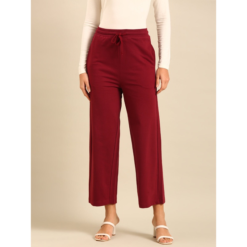 Wide Leg Casual Pant-Burgundy|S|M|L|XL|XXL|Burgundy|LWBWLPSOF19305353