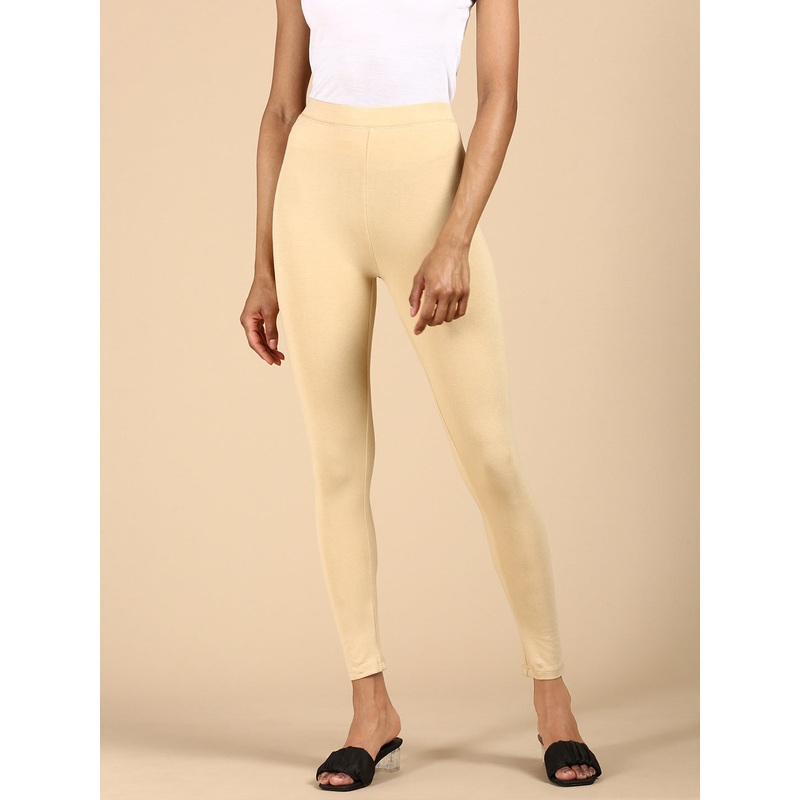 Ankle Length Leggings Viscose-Beige