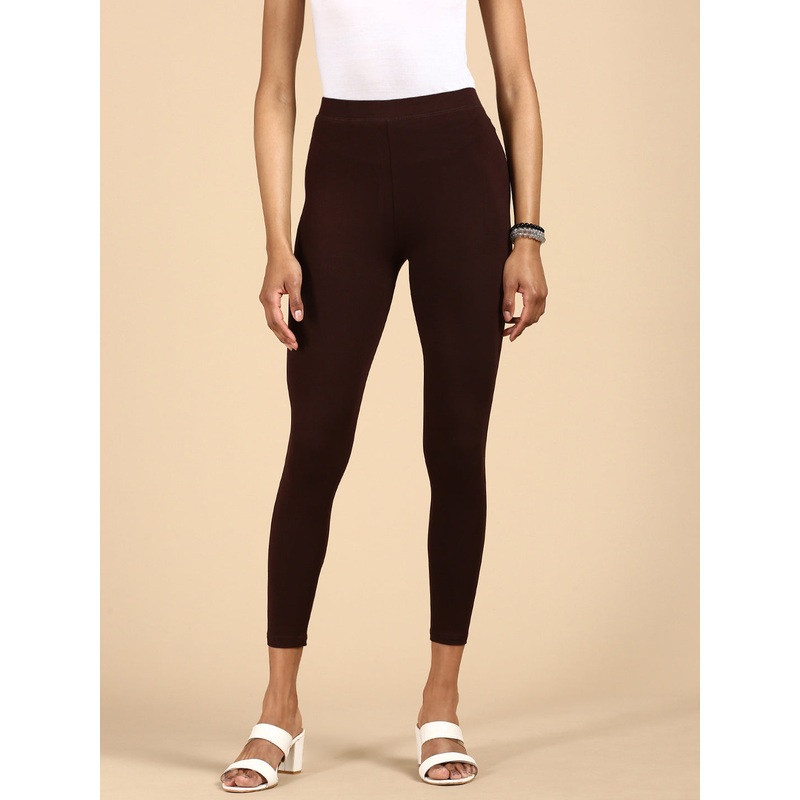 Ankle Length Leggings Viscose-Brown