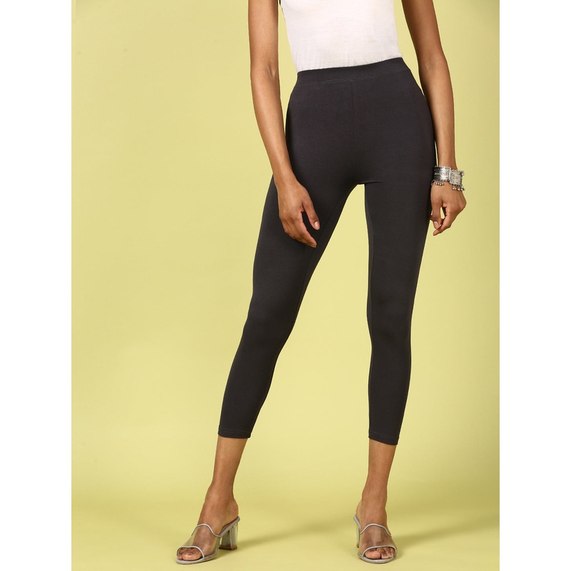 Ankle Length Leggings Viscose-Dark Grey
