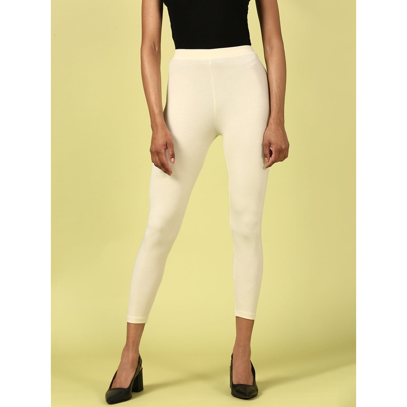 Ankle Length Leggings Viscose-Ecru