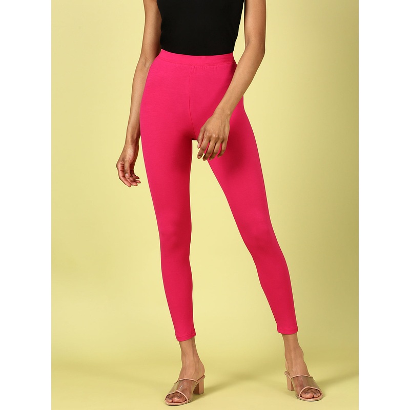 Ankle Length Leggings Viscose-Fuchsia