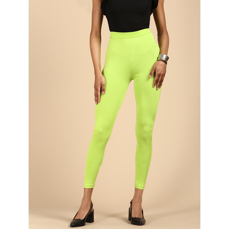 Ankle Length Leggings Viscose-Lime
