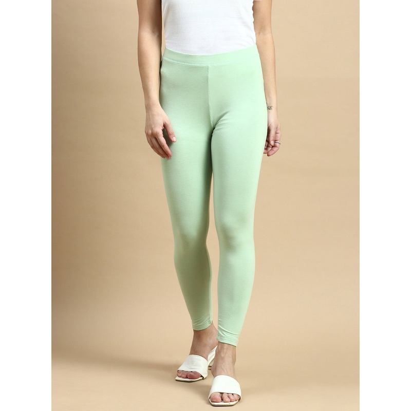Ankle Length Leggings Viscose-Nile Green