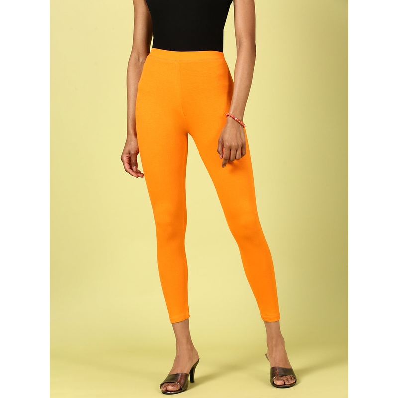 Ankle Length Leggings Viscose-Orange