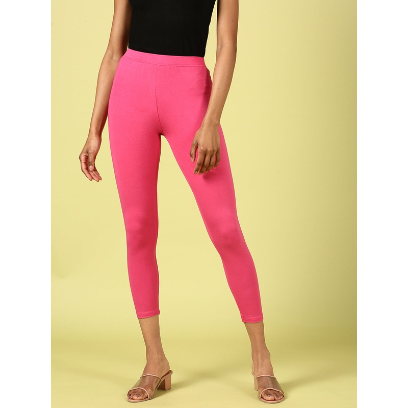 Ankle Length Leggings Viscose-Pink