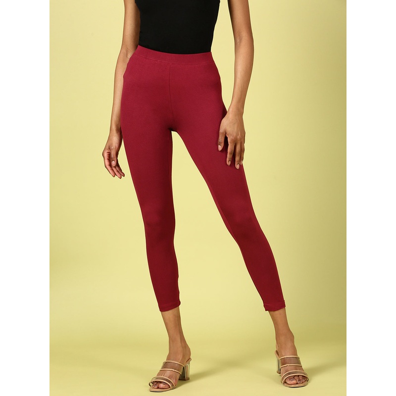 Ankle Length Leggings Viscose-Wine