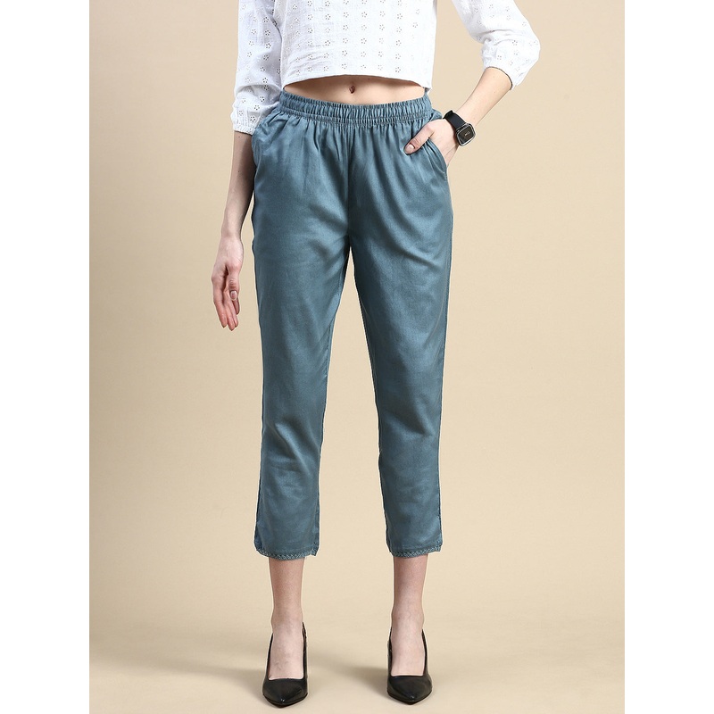 Cigarette Pants-Petrol|S|M|L|XL|XXL|3XL|Petrol|LWBCPSOF16139136