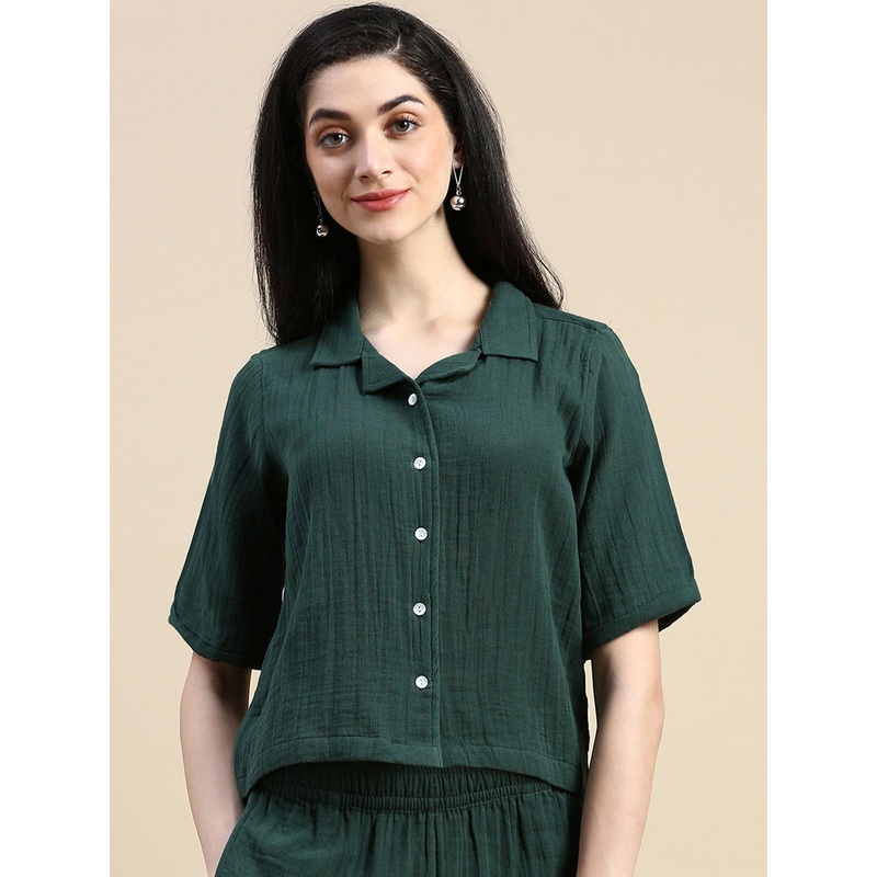 Crop Top-Green|S|M|L|XL|XXL|3XL|Green|LWTCTSOF17095032