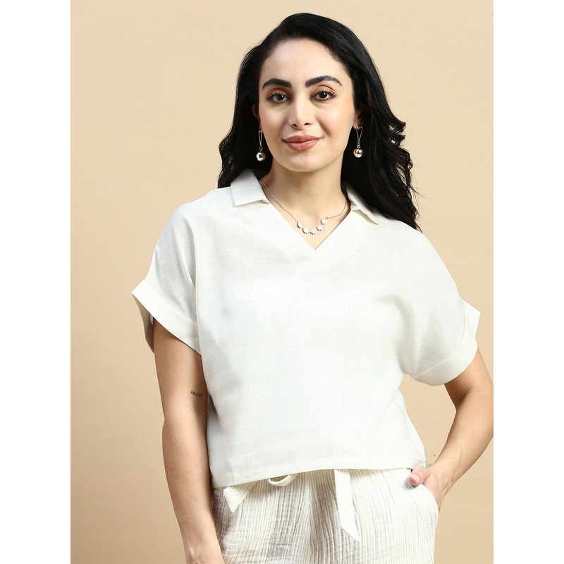 Crop Top-Natural|S|M|L|XL|XXL|Natural|LWTCTAOF18106184