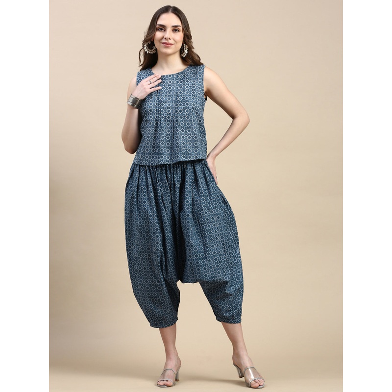 Harem Pant AOP-Indigo|S|M|L|XL|XXL|Indigo|LWBHPAOF18111315
