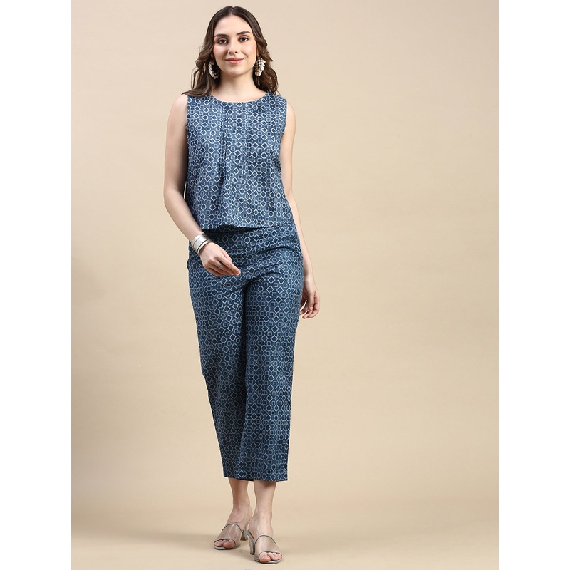 Palazzo AOP-Indigo|S|M|L|XL|XXL|Indigo|LWBPZAOF18010315
