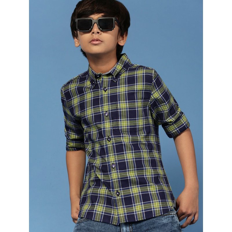 PIPIN Boys Printed Shirt Light Green