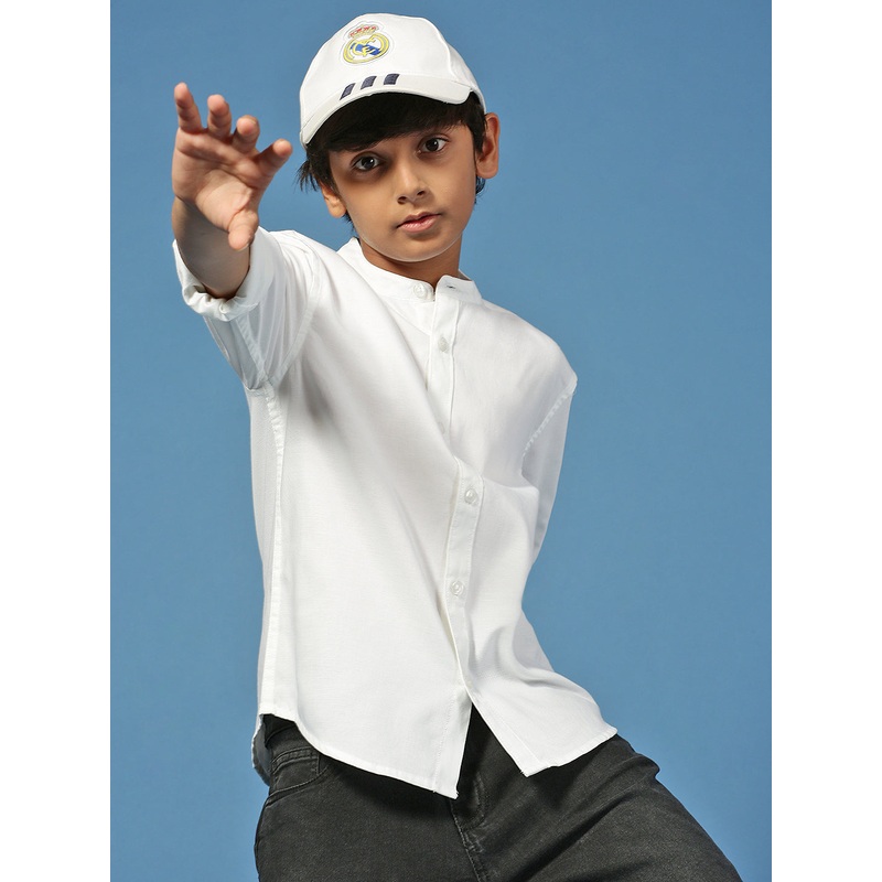 PIPIN Boys Shirt White|5-6Yrs|7-8Yrs|8-9Yrs|9-10Yrs|11-12Yrs|2-3Yrs|3-4Yrs|13-14Yrs|15-16Yrs|White|BWTFSSOPB17027011