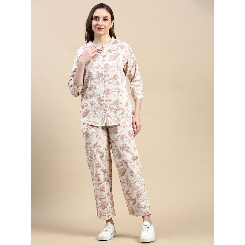 Printed Palazzo-Clay|S|M|L|XL|XXL|Clay|LWBPZAOF17224415
