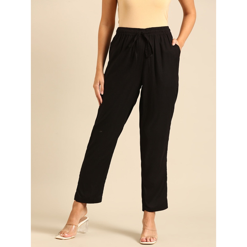 Straight Pant-Black|S|M|L|XL|XXL|3XL|Black|LWBSPSOF17230002