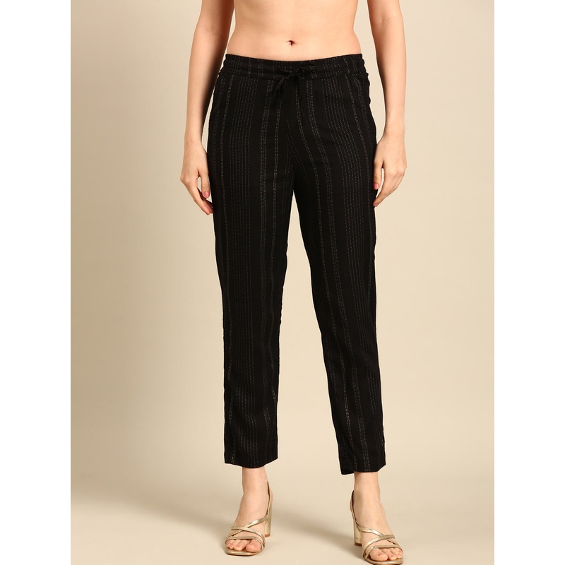 Straight Pant Printed-Black|S|M|L|XL|XXL|Black|LWBSPAOF17227002