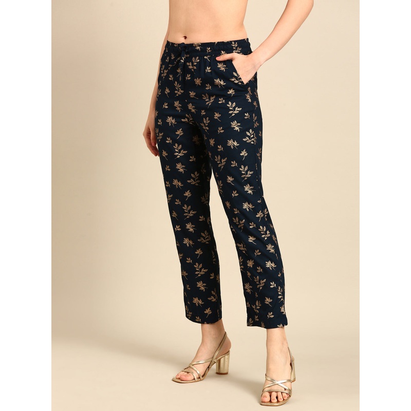 Straight Pant Printed-Teal|S|M|L|XL|XXL|Teal|LWBSPAOF17228061