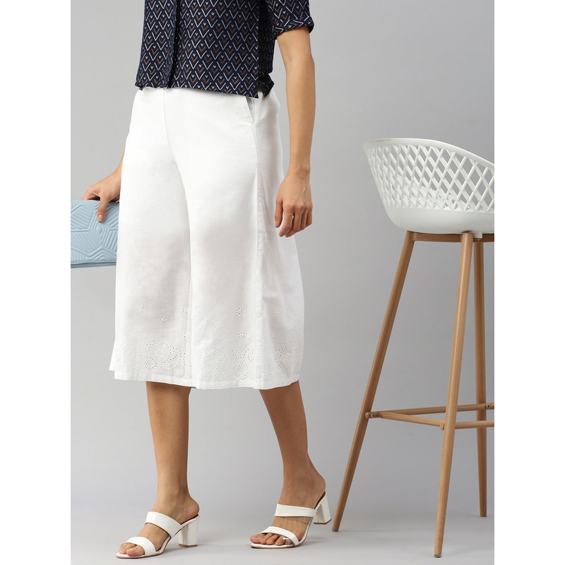 Women Culottes White|S|M|L|XL|XXL|White|LWBCLEBF17248011