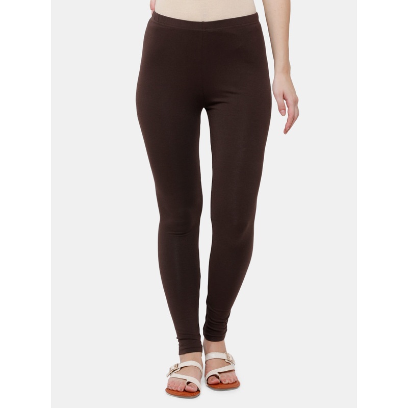 Ankle Length Leggings Cotton-Brown