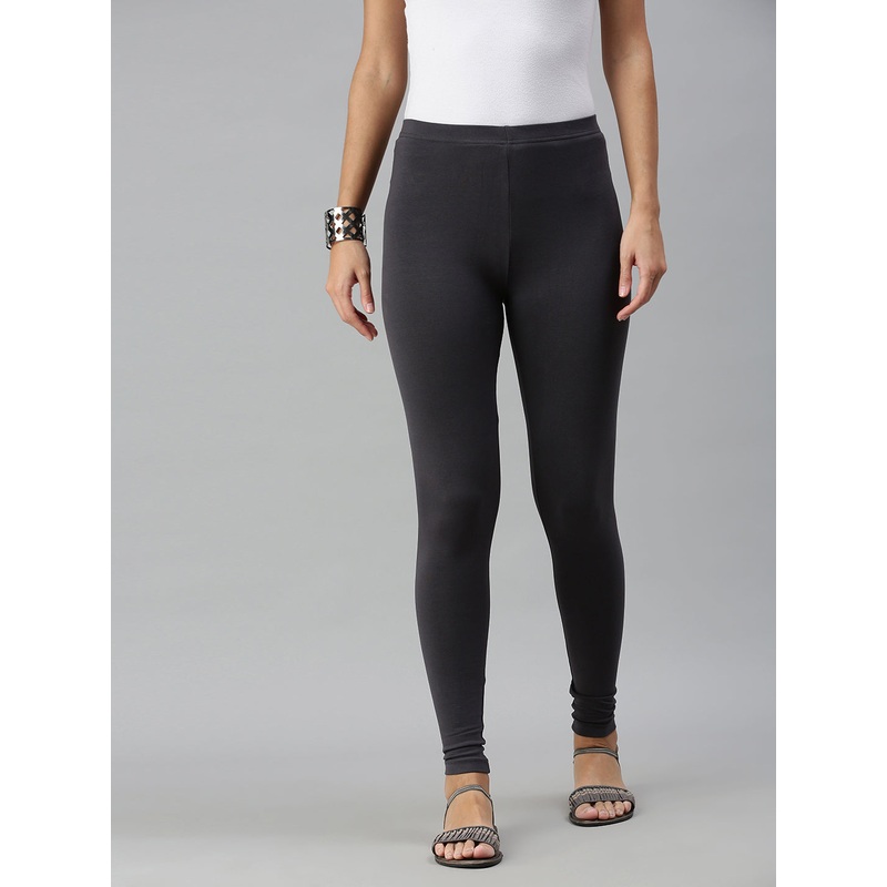 Ankle Length Leggings Cotton-Dark Grey