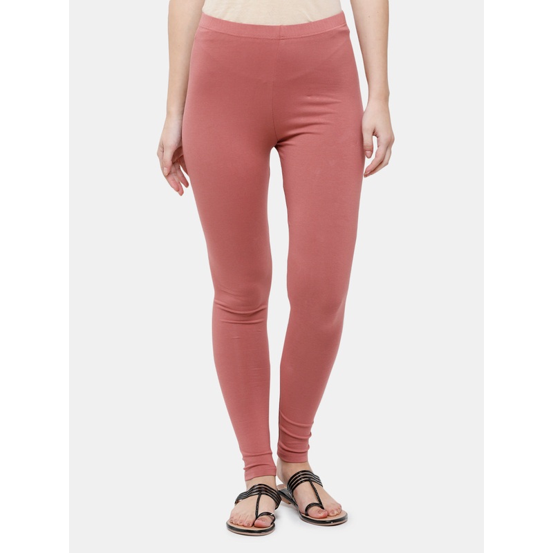 Ankle Length Leggings Cotton-Dark Peach
