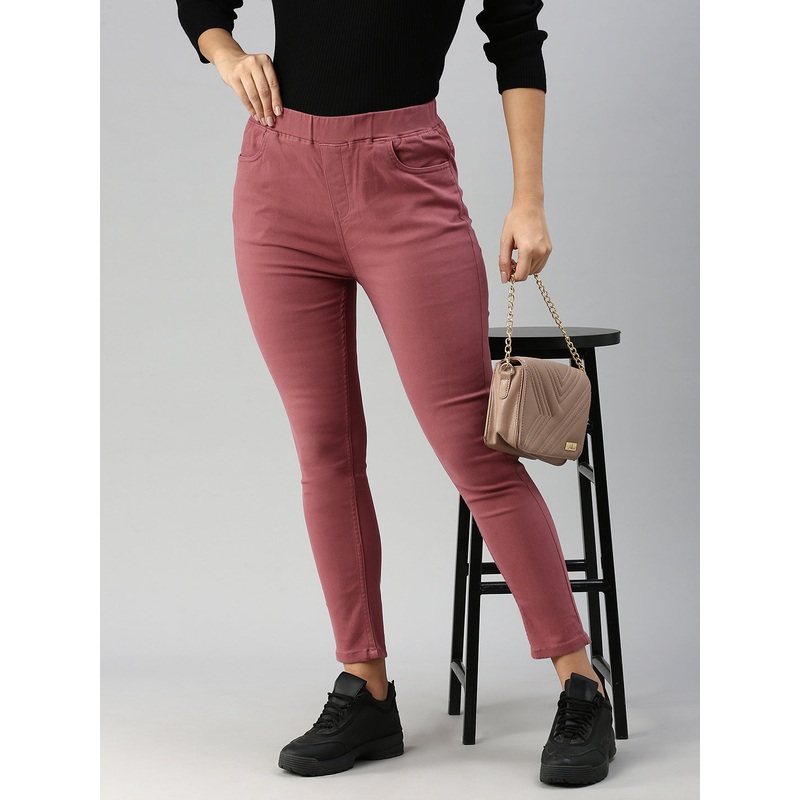 Jeggings-Dark Mauve|S|M|L|XL|XXL|3XL|Dark Mauve|LWBJGSOWC4033023
