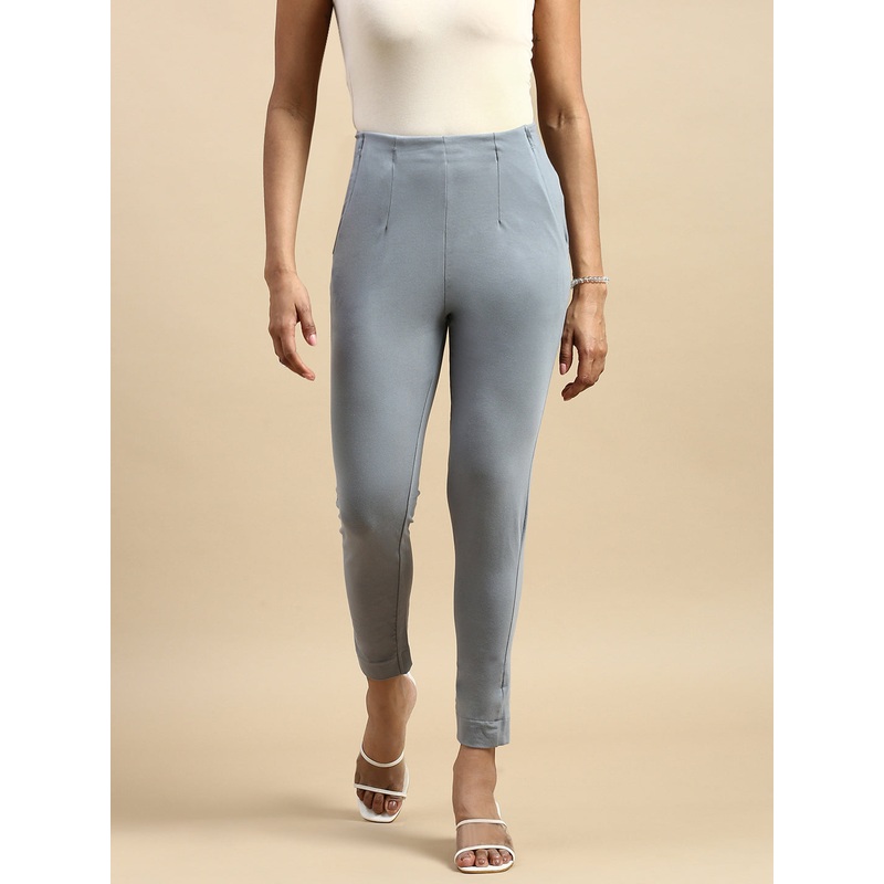 Super Stretch Kurti Pant-Grey|S|M|L|XL|XXL|3XL|4XL|Grey|LKBCPSOPC2015-0422033