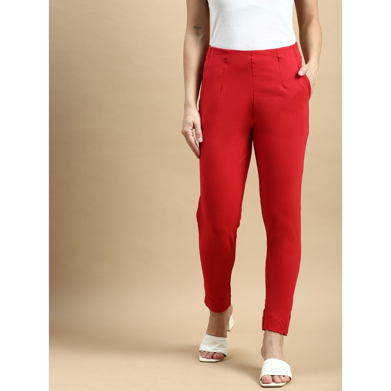 Super Stretch Kurti Pant-True Red