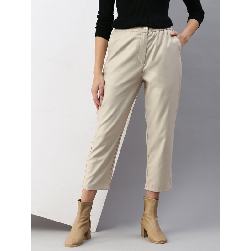 Women Formal Pant Beige|S|M|L|XL|XXL|3XL|Beige|LKBFPSOF17003001