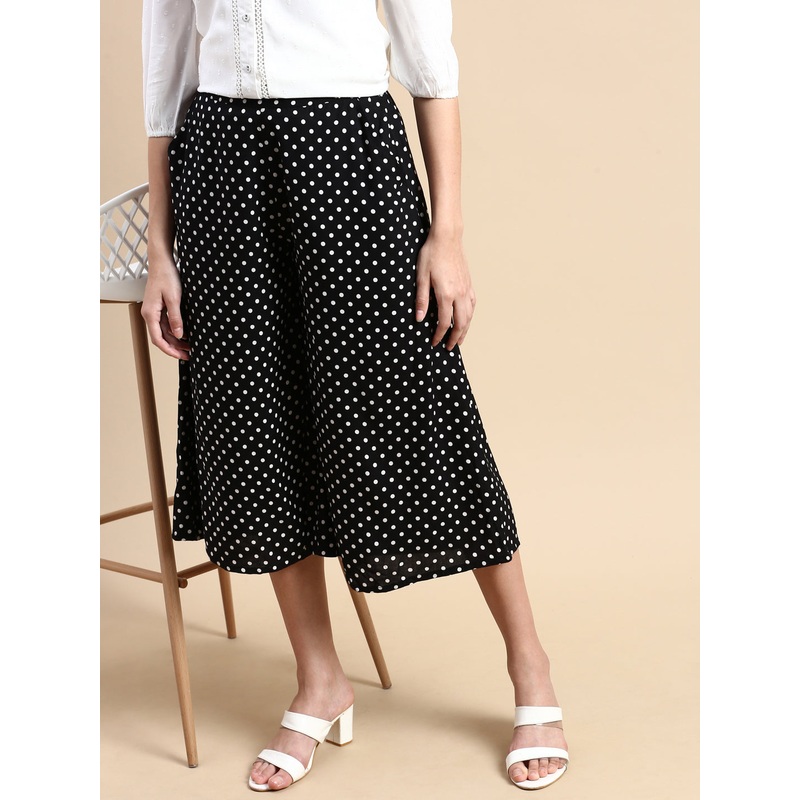 Women Printed Culottes Black|S|M|L|XL|XXL|3XL|Black|LWBCLAOF17100002