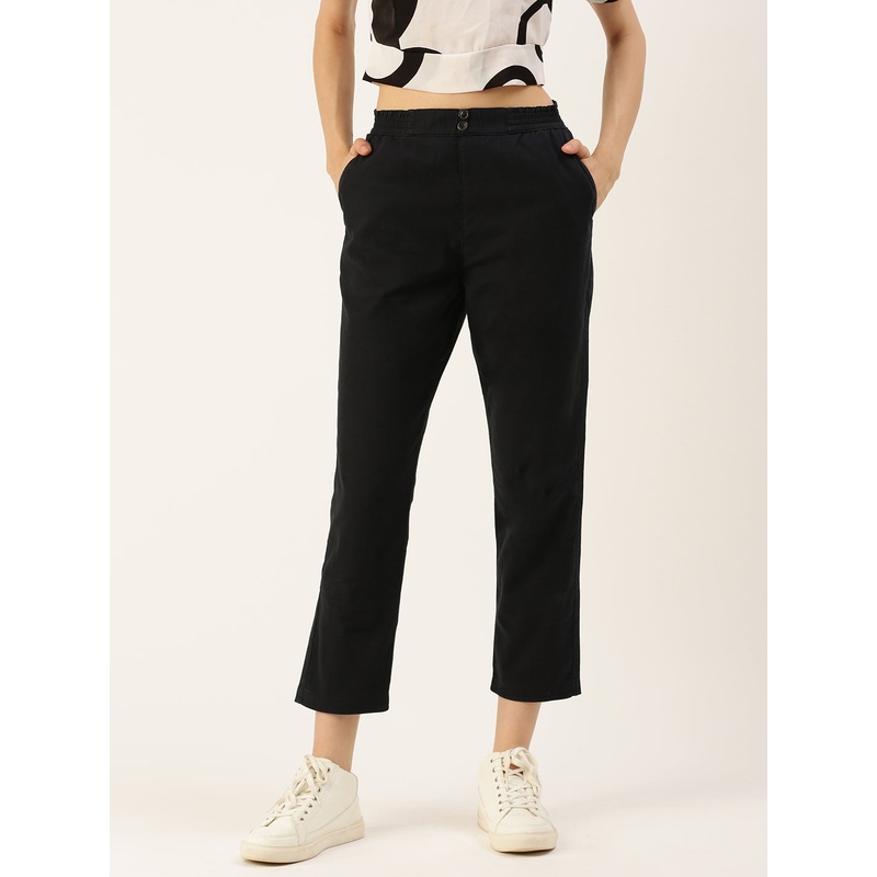 Women’s Casual Pant Navy Blue|S|M|L|XL|XXL|3XL|Navy Blue|LWBCASOF16048008