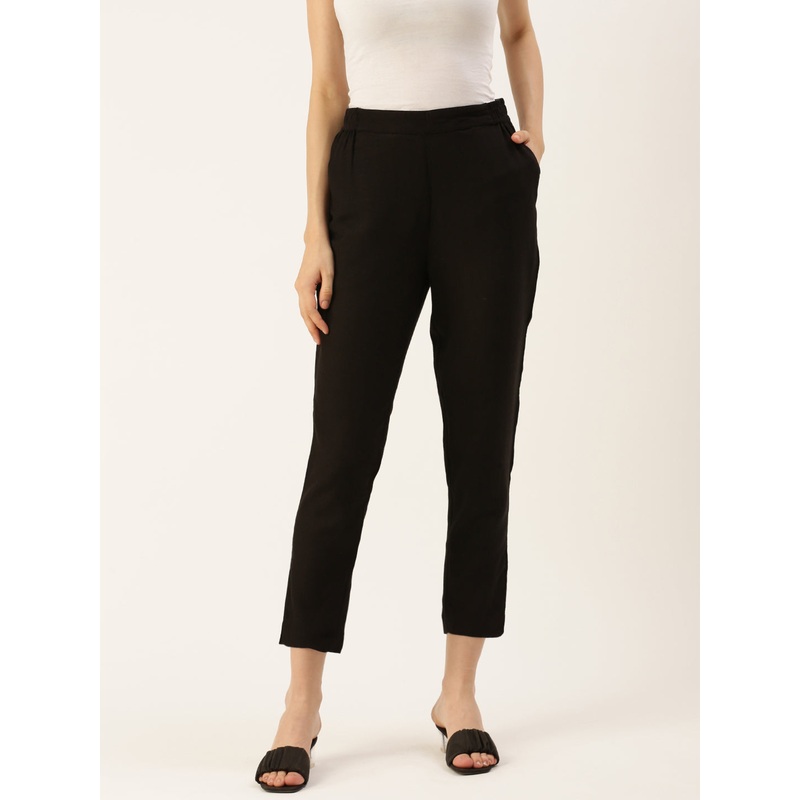 Womens Cigarette Pant Black|S|M|L|XL|XXL|3XL|Black|LWBCPSOF16151002