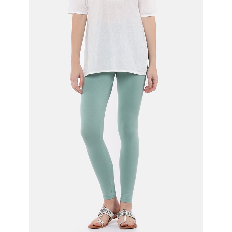 Ankle Length Leggings Cotton-Light Petrol