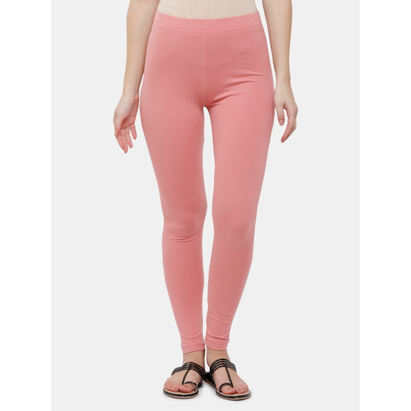 Ankle Length Leggings Cotton-Peach