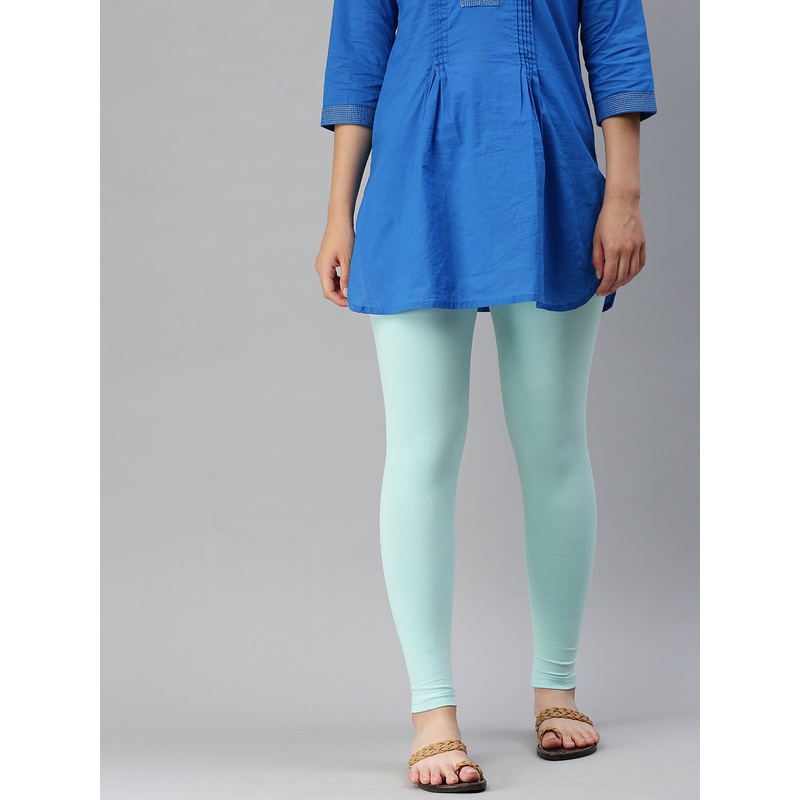 Ankle Length Leggings Cotton-Pista